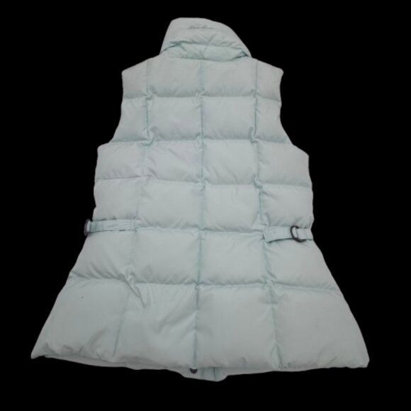 Eddie Bauer Goose Down Puffer Vest Light Blue Jacket Women's Size Small - Picture 2 of 13